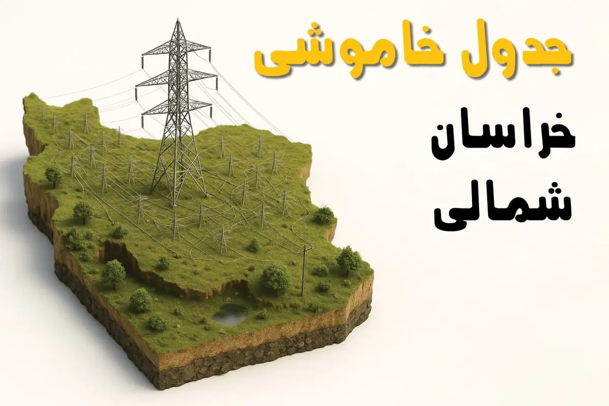 جدول خاموشی برق بجنورد جمعه ۲ خرداد ۱۴۰۴ + ساعت قطع برق استان خراسان شمالی جمعه ۲ خرداد ۱۴۰۴