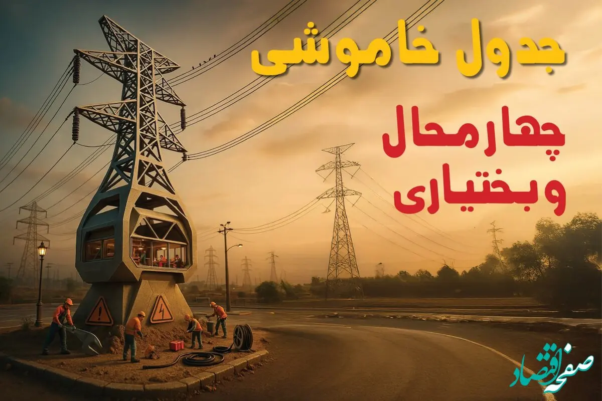 جدول خاموشی برق شهرکرد فردا دوشنبه ۱۲ خرداد ۱۴۰۴ + ساعت قطع برق استان چهارمحال و بختیاری دوشنبه ۱۲ خرداد