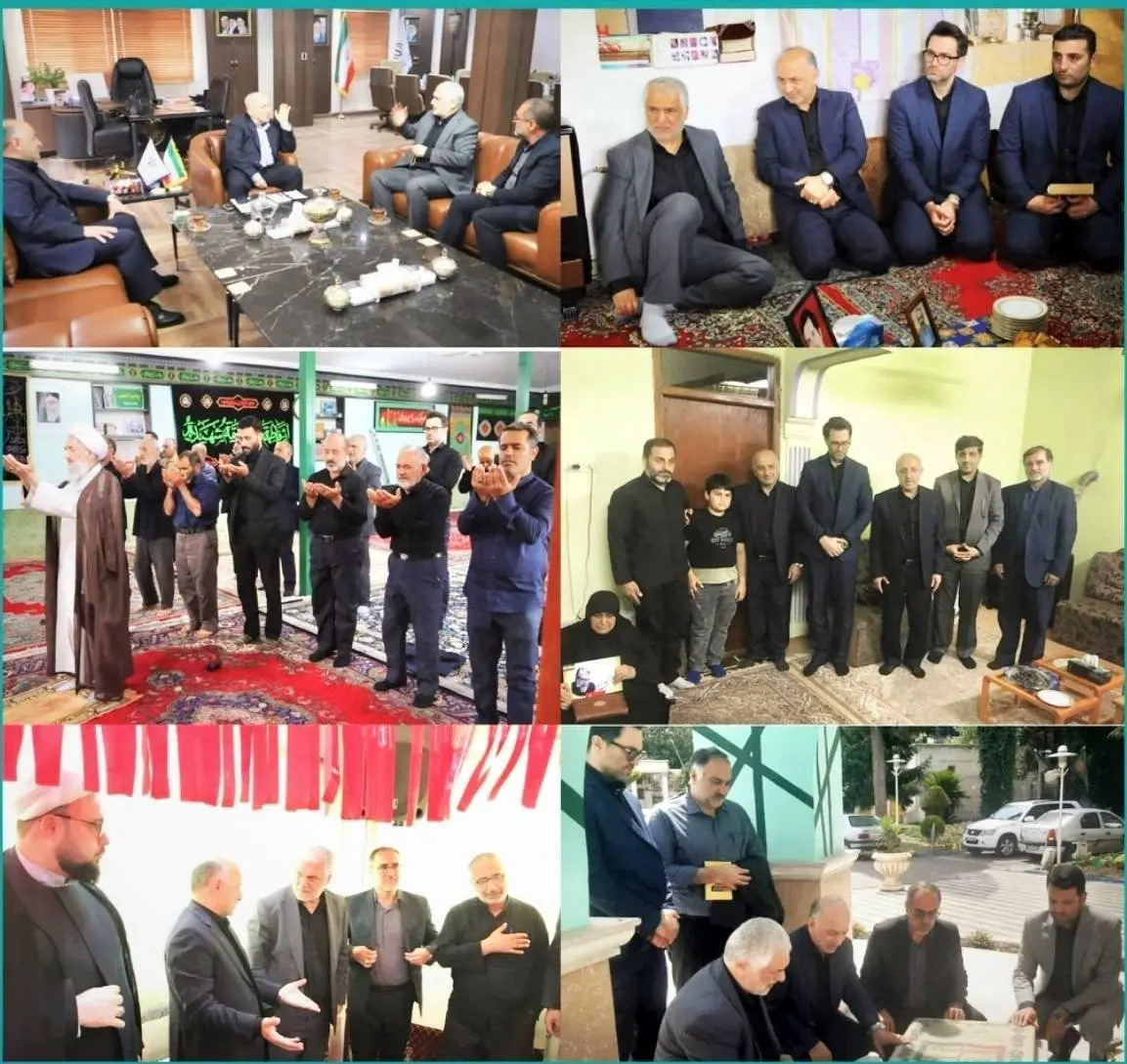دیدار مدیر عامل بیمه دی با خانوادههای شهدای اقتدار استان مازندران