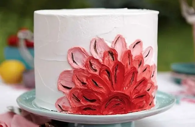 تزیین کیک روز مادر با خامه