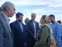 دبیر شورایعالی مناطق آزاد یک تولیدی را افتتاح کرد