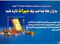 بازار طلا صاحب یک میراث تازه شد
