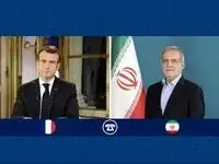 اعلام مواضع مکرون بعد از گفت‌وگو با رئبس جمهور کشورمان