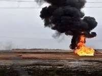 علت انفجار آتش‌ سوزی خط لوله انتقال نفت در جاسک چه بود؟ 
