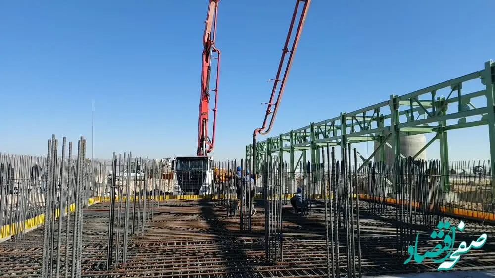 پیشرفت پروژه احیا اقلید با تکمیل بتن‌ریزی فونداسیون Cooling Tower