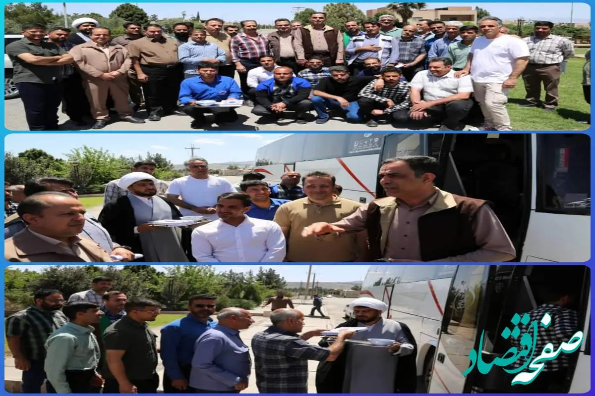 اعزام اولین گروه از کارکنان مجتمع معدنی چادرملو به اردوی راهیان نور غرب کشور