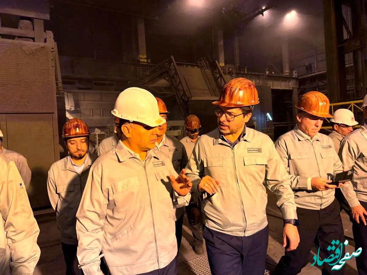 بازدید مدیرعامل فولاد هرمزگان در اولین شب حضور خود از خطوط تولید شرکت