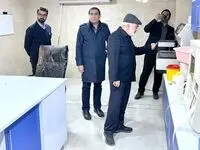 بازدید استاندار خوزستان از درمانگاه فولاد خوزستان در منطقه محروم عین دو