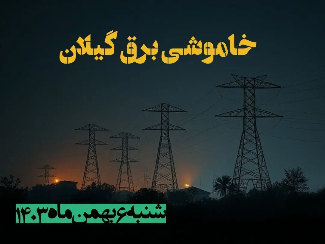 زمان قطعی برق گیلان شنبه ۶ بهمن ماه ۱۴۰۳ | جدول خاموشی برق رشت ۲۴ ساعت آینده اعلام شد