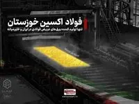 ایران سربلند را در مسیر خودکفایی و خودباوری از شرکت فولاد اکسین خوزستان به تمام دنیا صادر می کنیم