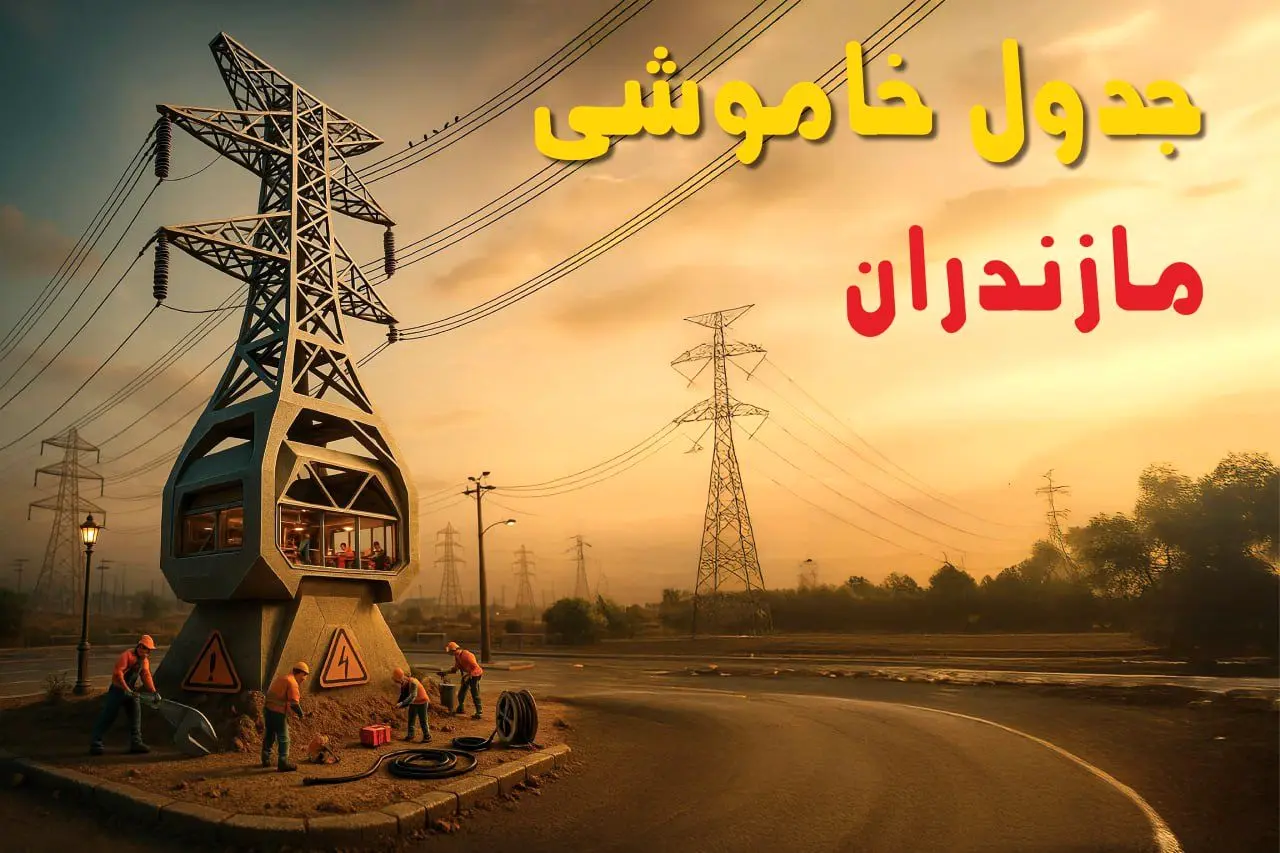جدول خاموشی برق ساری فردا دوشنبه ۱۲ خرداد ۱۴۰۴ + ساعت قطع برق استان مازندران دوشنبه ۱۲ خرداد