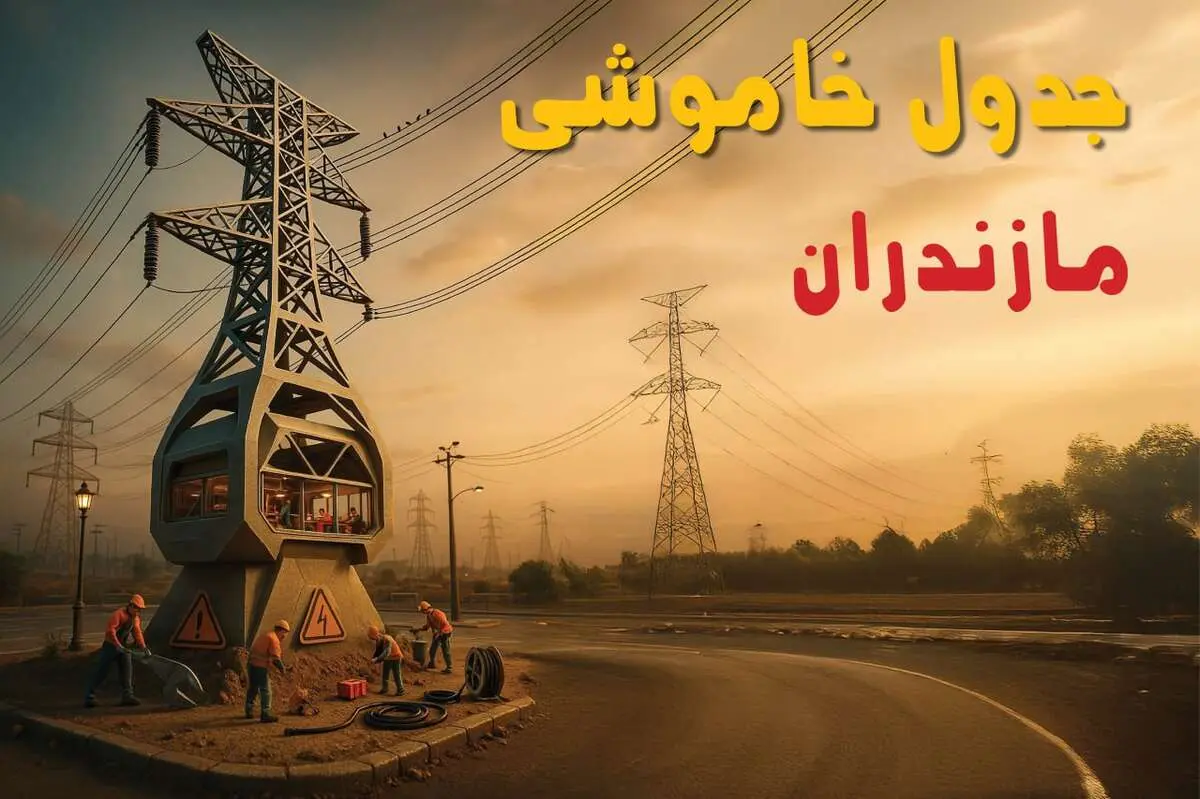 جدول خاموشی برق ساری فردا دوشنبه ۲۶ خرداد ۱۴۰۴ + ساعت قطع برق استان مازندران دوشنبه ۲۶ خرداد ۱۴۰۴