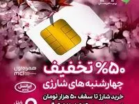 ٥٠ درصد تخفیف شارژ در کمپین آخرین چهارشنبه شارژی ۱۴۰۳ آیگپ