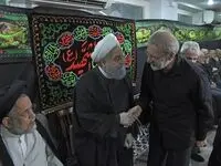 عکس هایی از سینه زنی حسن روحانی و علی لاریجانی حسابی خبرساز شد / این فرد هم بود