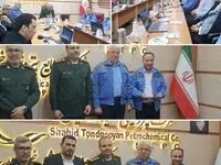 برگزاری مراسم تکریم و معارفه فرمانده پایگاه مقاومت بسیج پتروشیمی شهید تندگویان