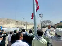 اهتزاز بلندترین پرچم ایران در نوار ساحلی کشور