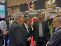 بازدید معاون معدنی وزیر صمت از غرفه چادرملو در متافو تبریز