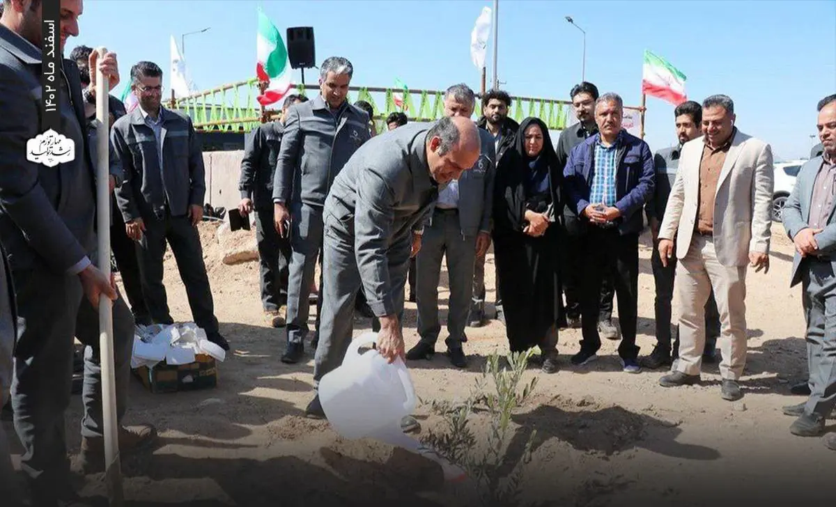 آیین درختکاری و آغاز طرح جنگل کاری شرکت توسعه آهن و فولاد گل گهر

