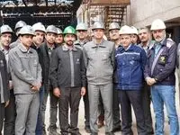 بازدید عتیقی مدیرعامل گل گهر از کارخانه در حال احداث فولادسازی و نورد گرم شرکت توسعه آهن و فولاد گل گهر