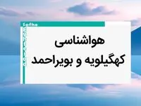 پیش بینی هواشناسی کهگیلویه و بویراحمد فردا ۲۵ بهمن ماه ۱۴۰۳ | پیش بینی آب و هوا کهگیلویه و بویراحمد فردا پنجشنبه ۲۵ بهمن ماه ۱۴۰۳ 