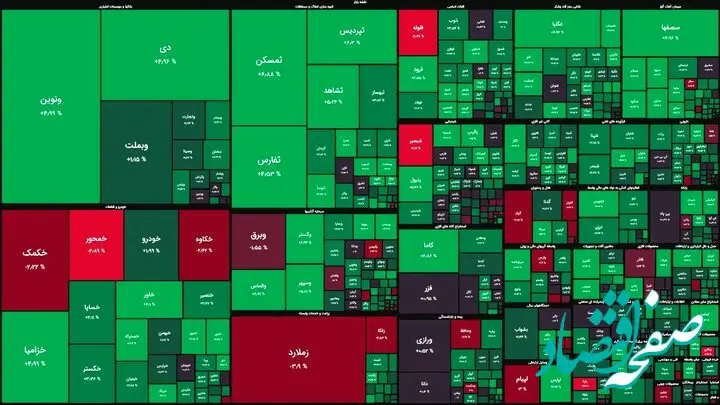 بازار سهام رخت سبز به تن کرد