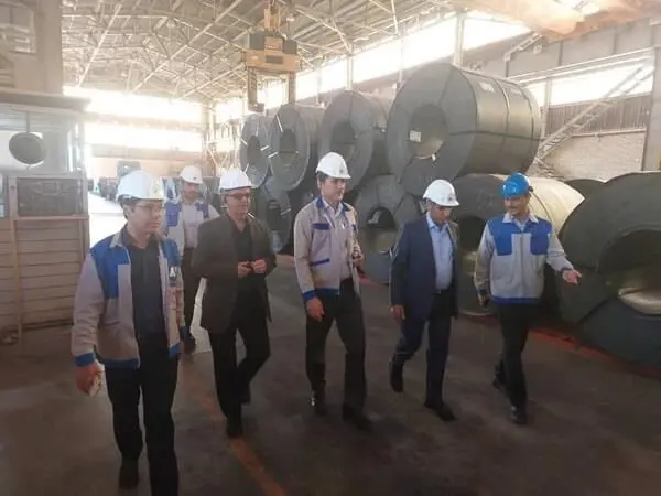 بازدید مدیرکل دفتر صنایع معدنی وزارت صنعت، معدن و تجارت از شرکت فولاد امیرکبیر کاشان