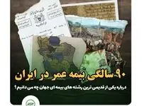 ۹۰ سالگی بیمه عمر در ایران