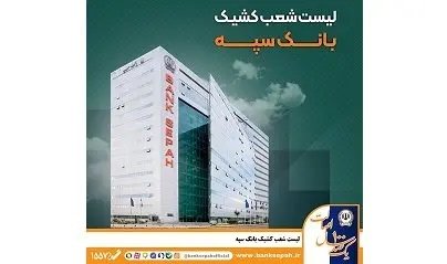 لیست شعب کشیک بانک سپه در تهران برای روزهای ۴ و ۵ آذر ماه