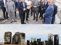 با حضور مدیرعامل بیمه آسیا، بررسی آتش سوزی پالایشگاه بیرجند آغاز شد