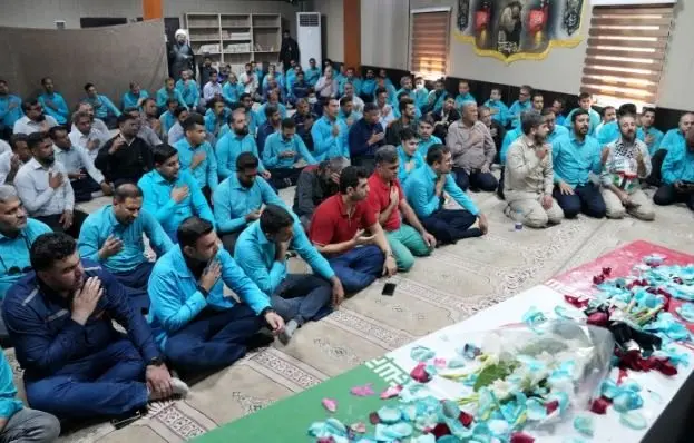 شهید گمنام میهمان کارکنان فولاد کاوه