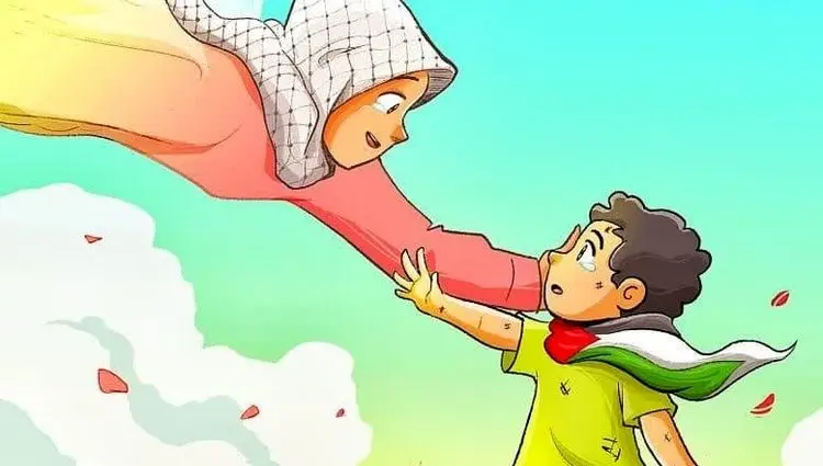 نقاشی در مورد فلسطین و روز قدس برای رنگ آمیزی و مدرسه