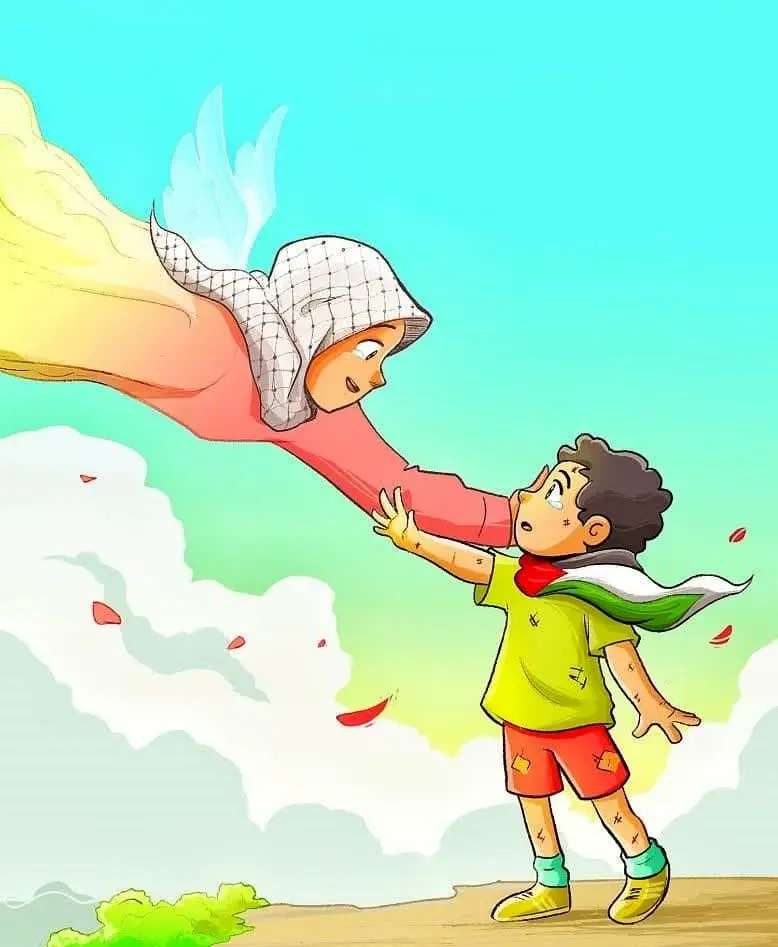 نقاشی در مورد فلسطین و روز قدس برای رنگ آمیزی و مدرسه