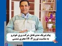 پیام تبریک حمید شجاعی مدیرعامل شرکت ورق خودرو به مناسبت آغاز سال ۱۴۰۴ هجری شمسی