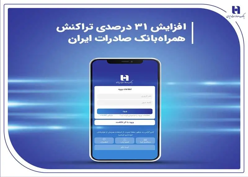 افزایش 31 درصدی تراکنش همراه‌بانک صادرات ایران