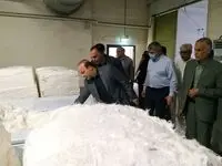  افتتاح سیستم رطوبت دهی و تثبیت تاب نخ در کارخانه بافت بلوچ ایرانشهر