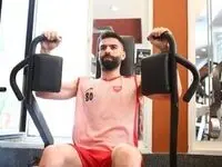 اولین تصویر از ستاره پرسپولیس بعد از عمل جراحی 