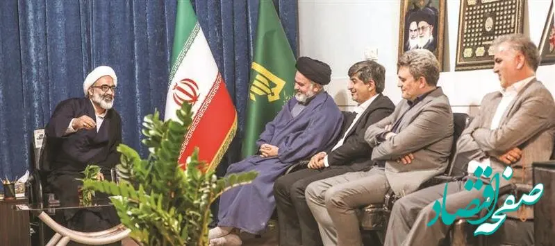 دیدار مدیرعامل گروه فولاد مبارکه با امام‌جمعه، فرمانده ناحیه مقاومت بسیج و فرمانده نیروی انتظامی شهرستان مبارکه