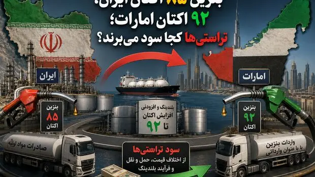 بنزین ۸۵  اکتان ایران، ۹۲ اکتان امارات؛ تراستی‌ها کجا سود می‌برند؟