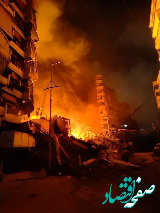 حملات گسترده اسرائیل به بیروت + عکس