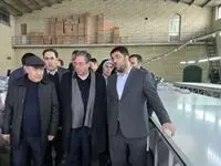 بازدید استاندار آذربایجان‌غربی با همراهی مدیرعامل منطقه آزاد ماکو از واحد تولیدی گونش کتان