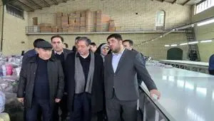 بازدید استاندار آذربایجان‌غربی با همراهی مدیرعامل منطقه آزاد ماکو از واحد تولیدی گونش کتان