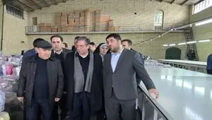 بازدید استاندار آذربایجان‌غربی با همراهی مدیرعامل منطقه آزاد ماکو از واحد تولیدی گونش کتان