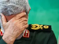  همنشینی سیدحسن خمینی و سردار قاآنی در مراسم تشییع پیکر رئیسی /سردار سلامی و سردار پاکپور هم آمدند