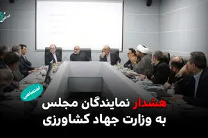 هشدار نمایندگان مجلس به وزارت جهاد کشاورزی
