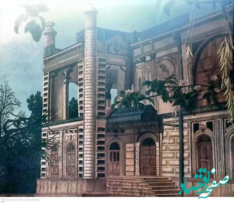 خلق اثر نقاشی از کاخ سردار ماکو در پارک امام (ره)
