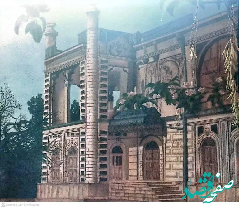خلق اثر نقاشی از کاخ سردار ماکو در پارک امام (ره)