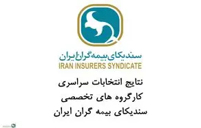 نتایج برگزاری انتخابات آنلاین کارگروه های تخصصی سندیکای بیمه گران ایران