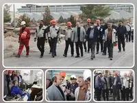 بازدید معاون وزیر صمت و رئیس هیات عامل ایدرو از مجتمع صنعتی اسفراین