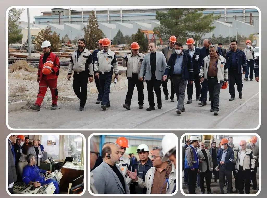 بازدید معاون وزیر صمت و رئیس هیات عامل ایدرو از مجتمع صنعتی اسفراین