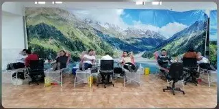 استقبال کارکنان شرکت فولاد آلیاژی ایران از برنامه اهدای خون